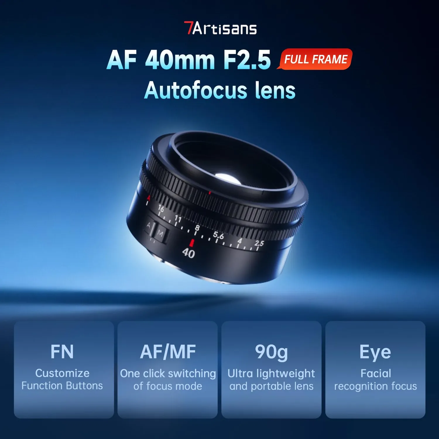 7Artisans AF 40mm F2.5 objectif Nikon Z 90g léger