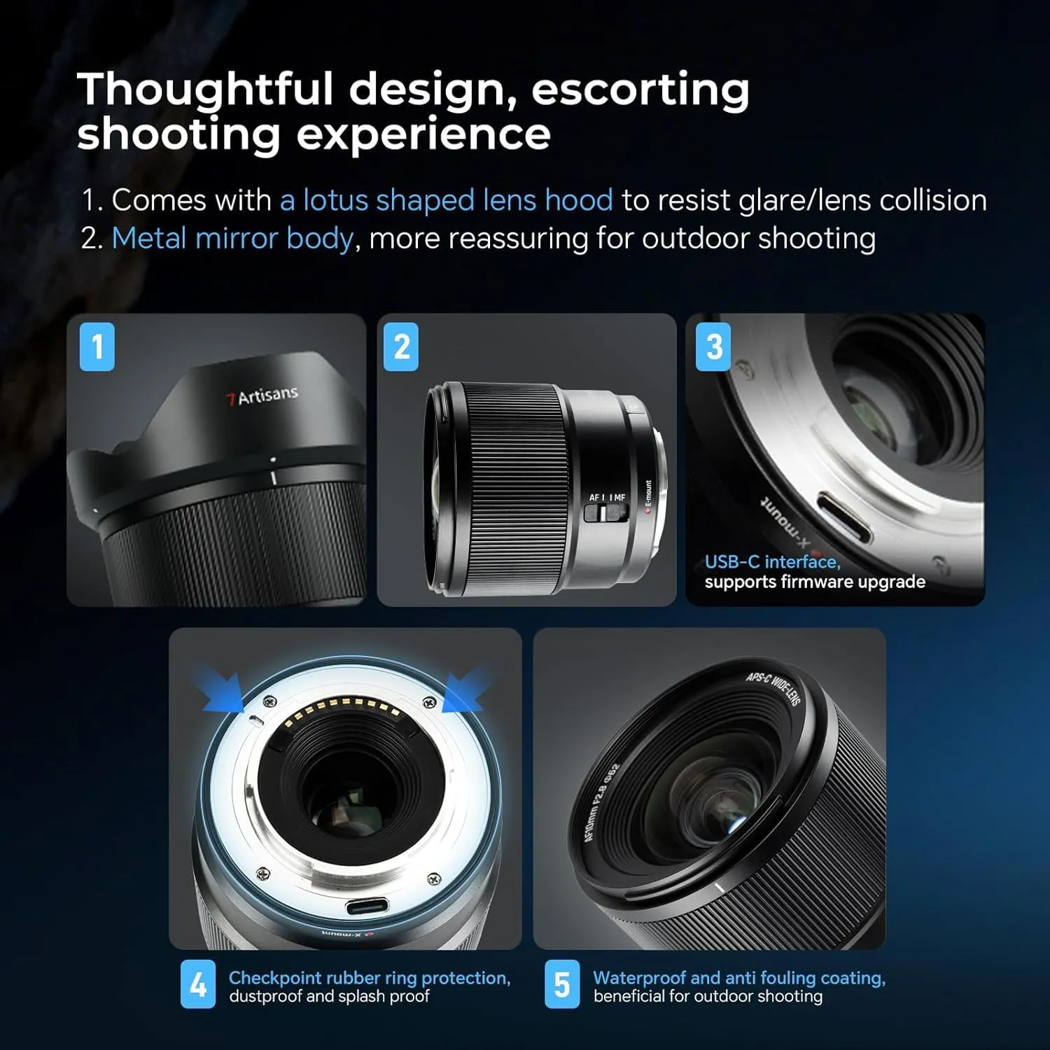 7artisans AF 10mm F2.8 objectif Sony E ultra grand-angle