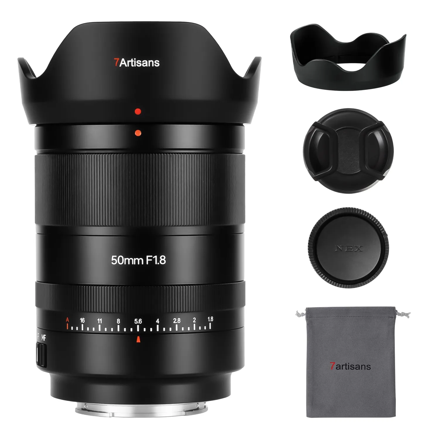 7Artisans AF 50mm F1.8 objectif monture L noir