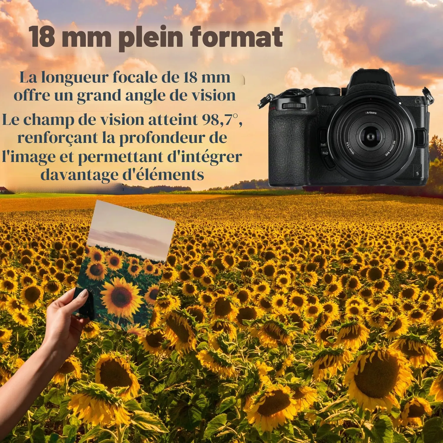 7Artisans 18mm F5.6 objectif Sony E pancake noir