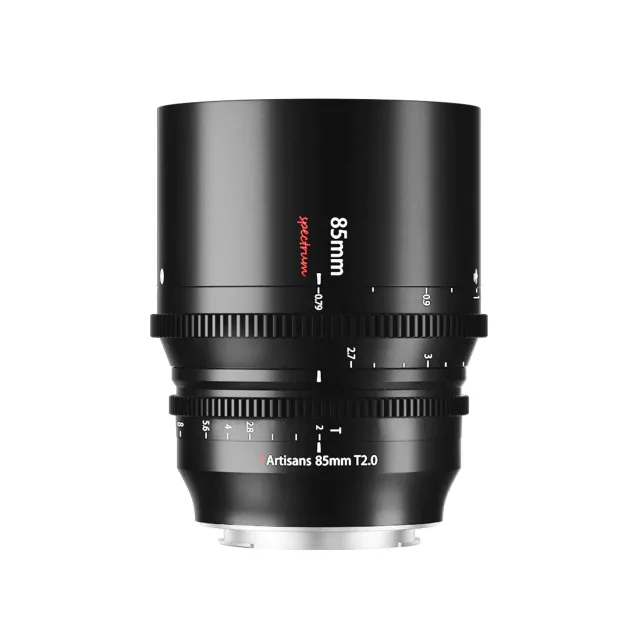 7Artisans Spectrum 85mm T2.0 Objectif Cinéma RF Noir