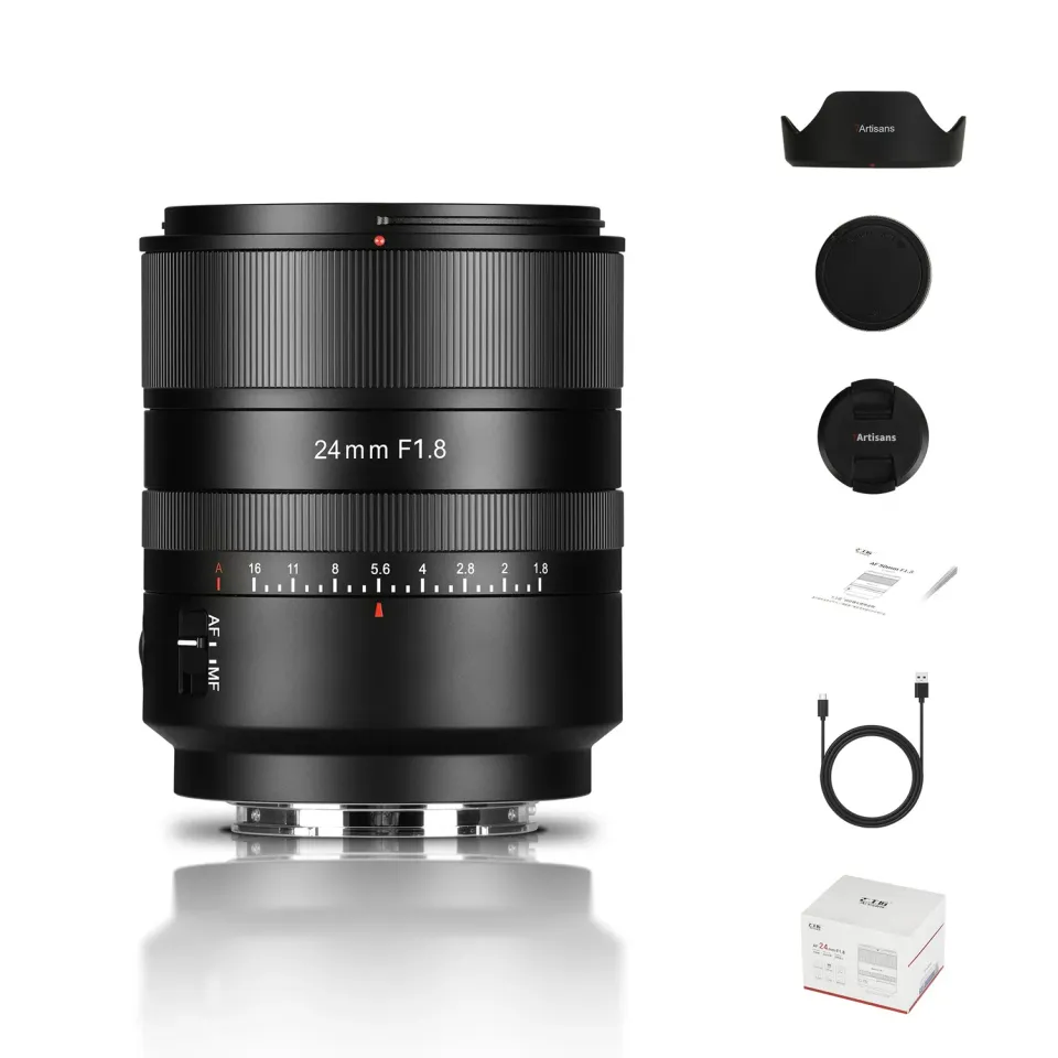 7Artisans 24mm F1.8 AF objectif Sony E plein format