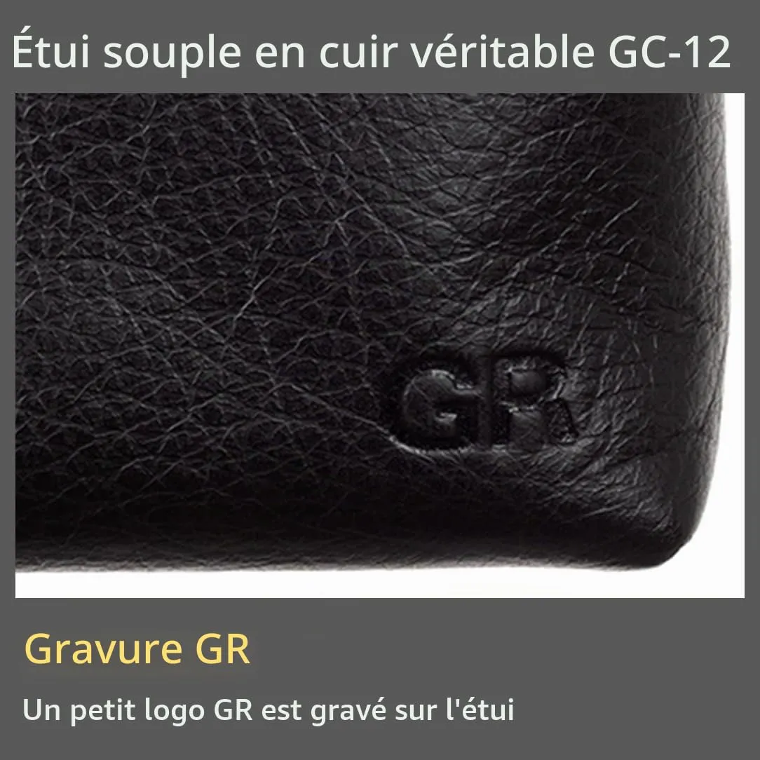 Ricoh GC-12 étui cuir cheval noir pour GR III