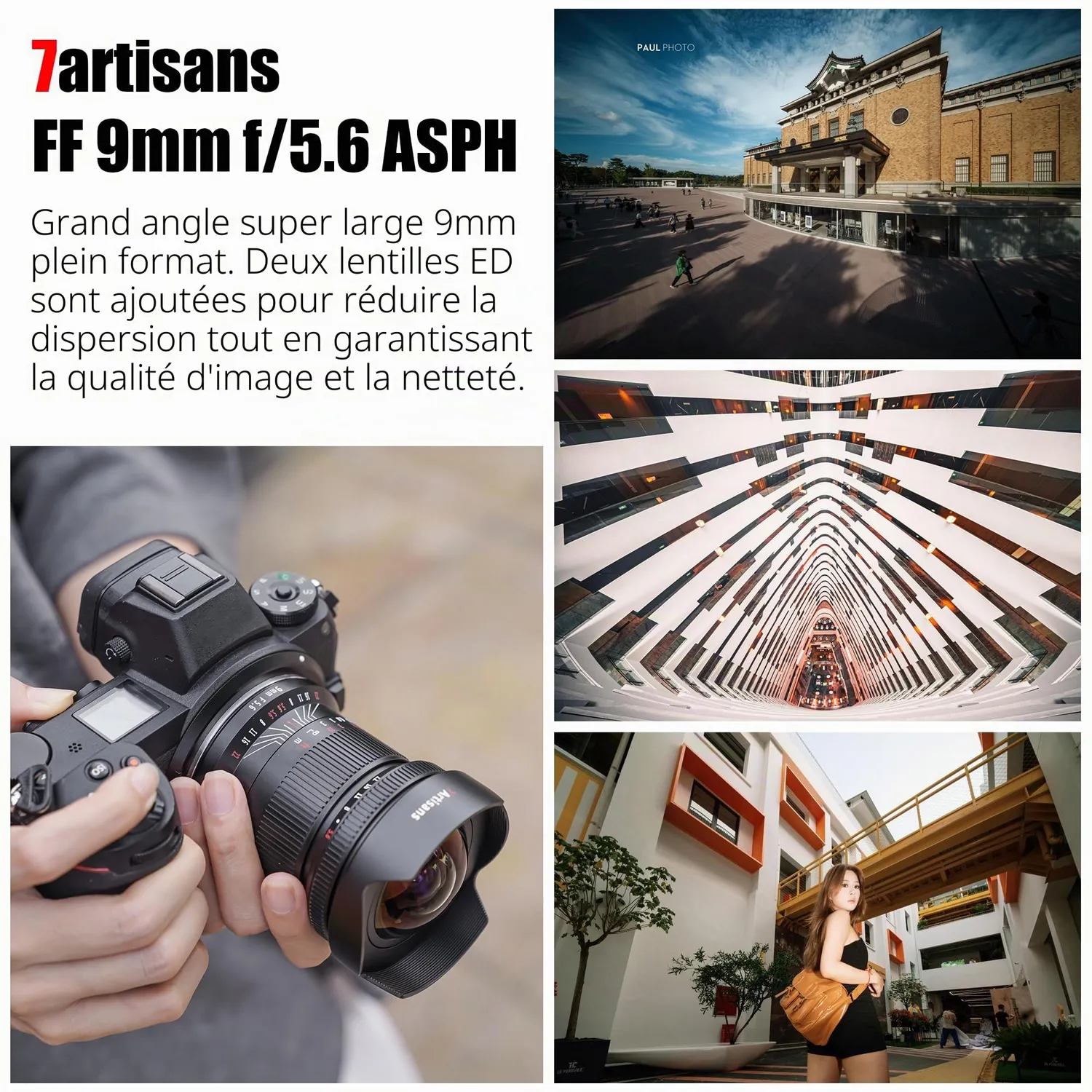 7Artisans 9mm F5.6 objectif monture Canon RF ultra grand-angle