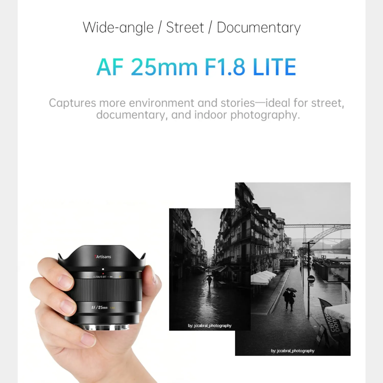 7Artisans AF 25mm F1.8 Objectif Sony E APS-C Grand-Angle