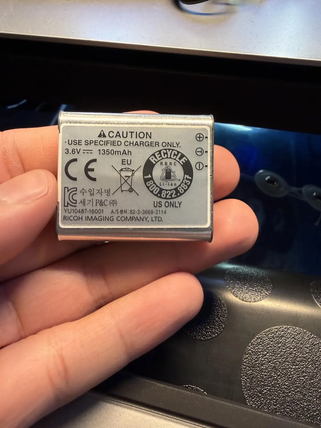 Ricoh DB-110 batterie appareil photo GR III