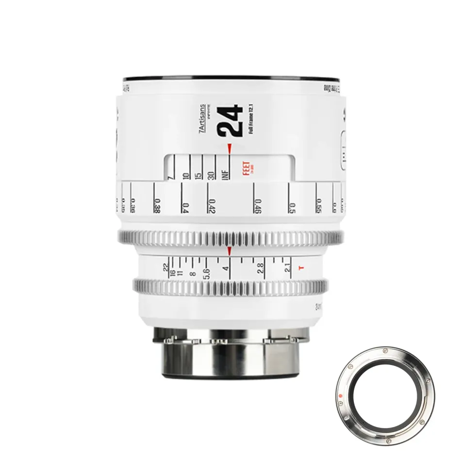 7Artisans Infinte 24mm T2.1 objectif cinéma PL blanc plein format