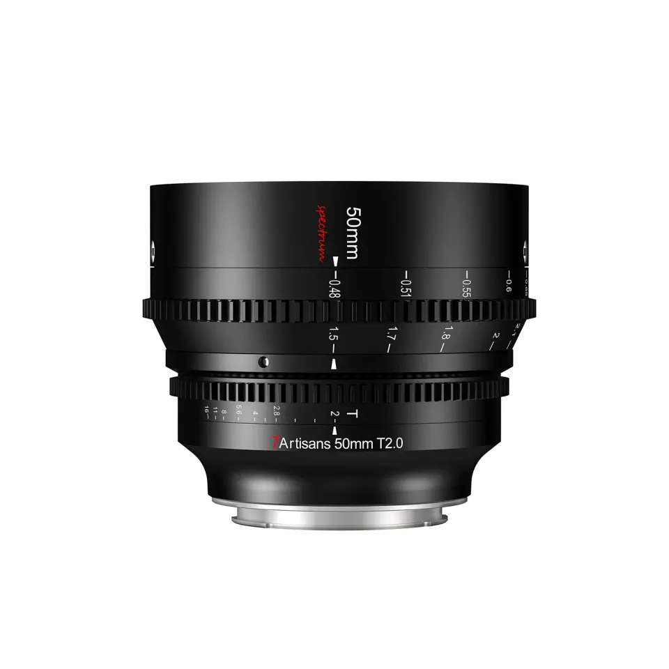 7Artisans Spectrum 50mm T2.0 objectif cinema monture L