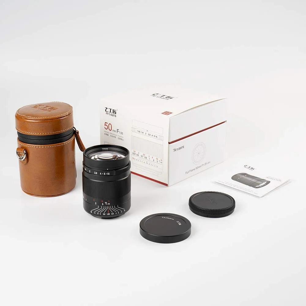 7Artisans 50mm F1.05 objectif Canon RF manuel