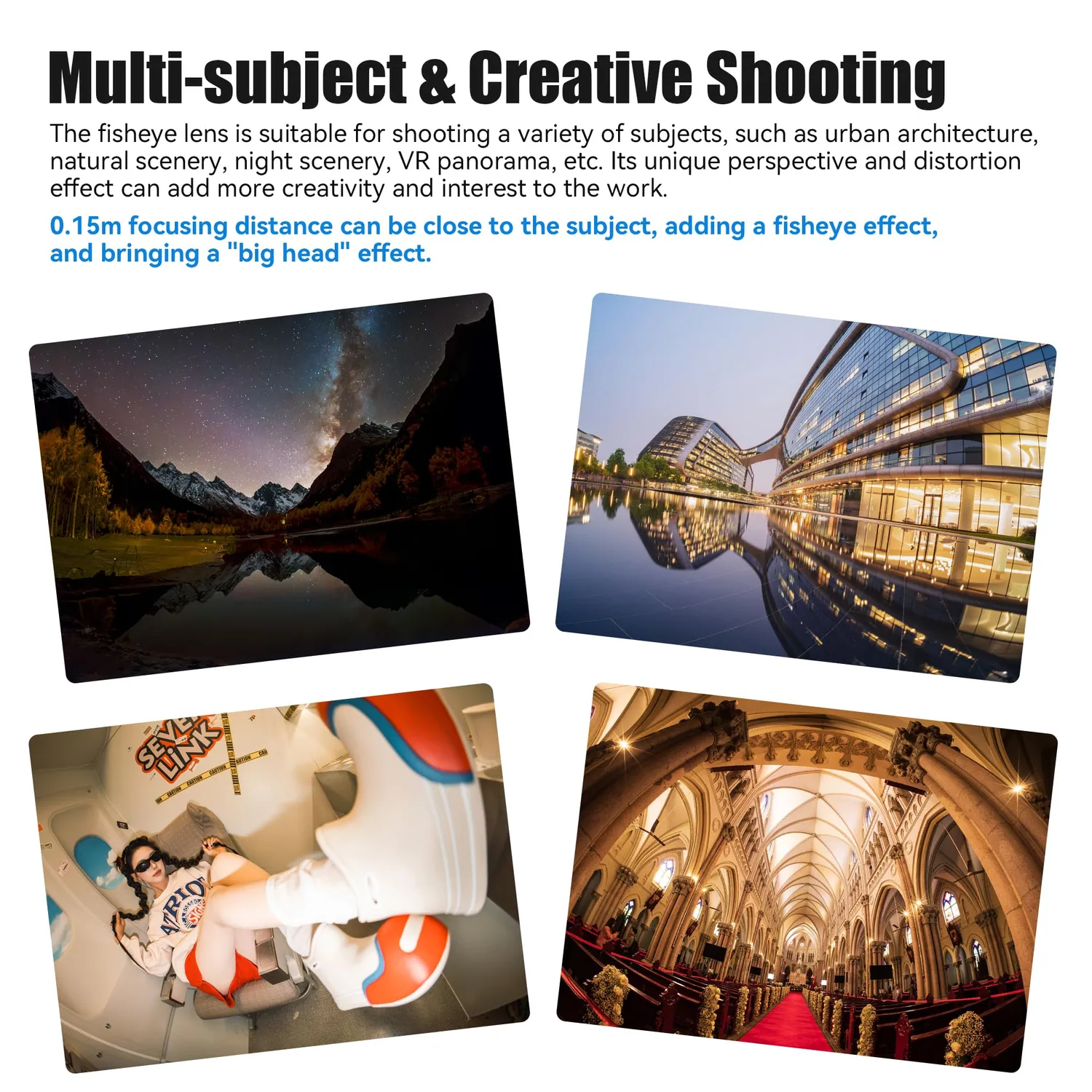7Artisans 10mm F2.8 II objectif fisheye monture L