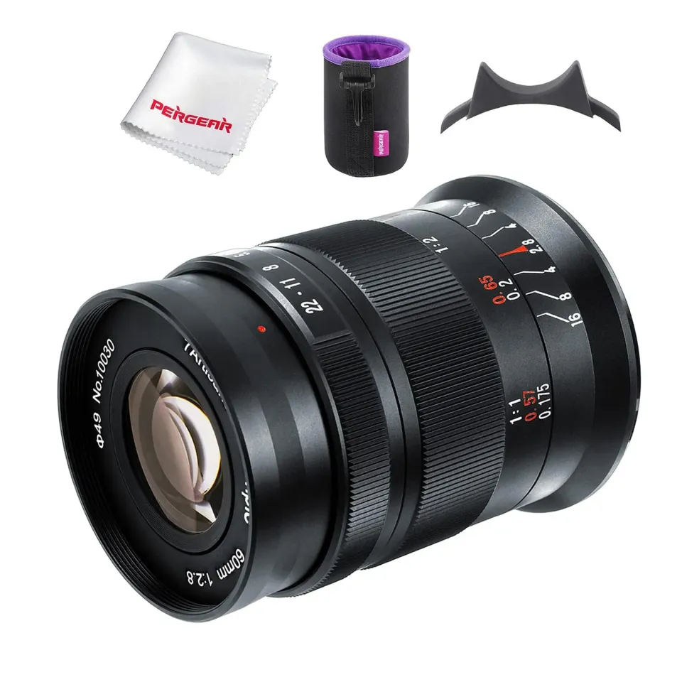7Artisans 60mm F2.8 II objectif macro Sony E APS-C