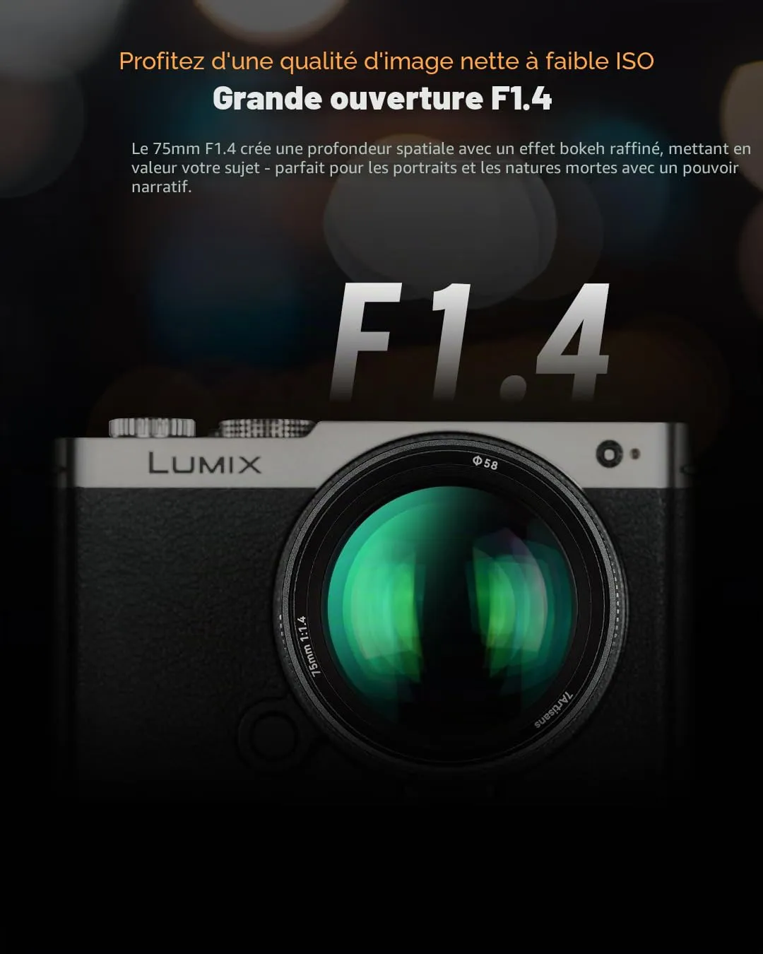 7Artisans 75mm F1.4 objectif Sony E manuel portrait