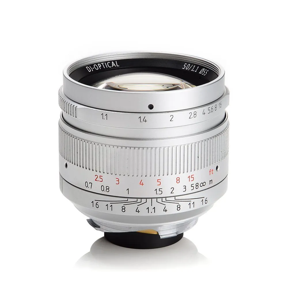 7Artisans 50mm F1.1 objectif Leica M manuel argenté