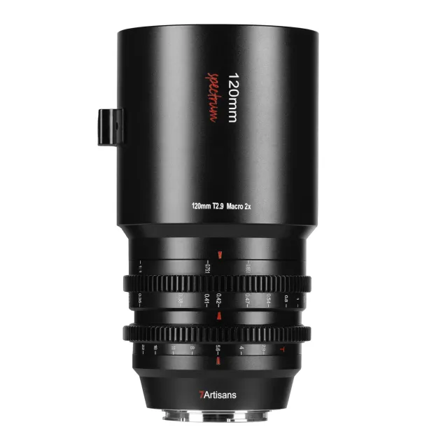7Artisans Spectrum 120mm T2.9 objectif cinéma Sony E macro 2x