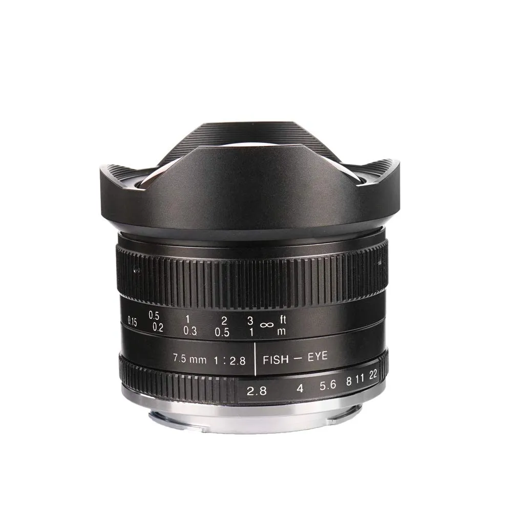 7Artisans 7.5mm F2.8 objectif fisheye Micro 4/3