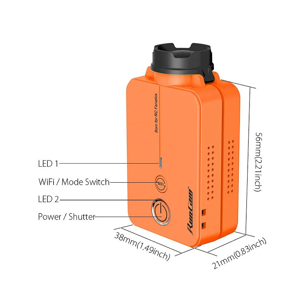 RunCam 2 mini caméra action 1080p 32 Go