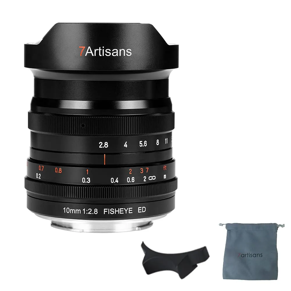 7Artisans 10mm F2.8 II Objectif Fisheye Sony E 178°