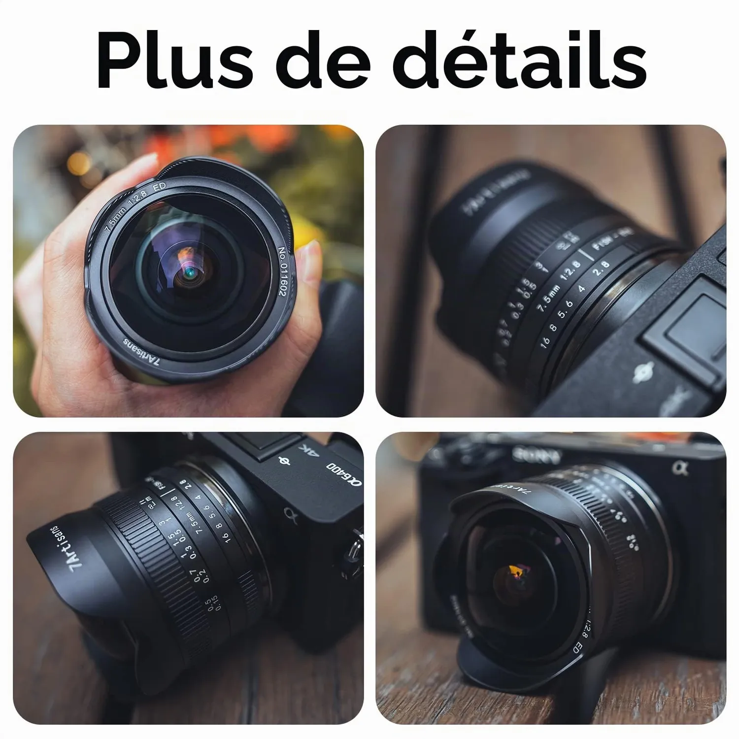 7Artisans 7,5mm f2.8 Mark II objectif fisheye Sony E