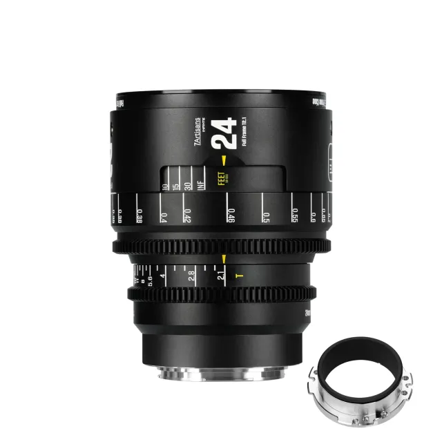7Artisans INFINTE 24mm T2.1 objectif cinéma EF noir plein format