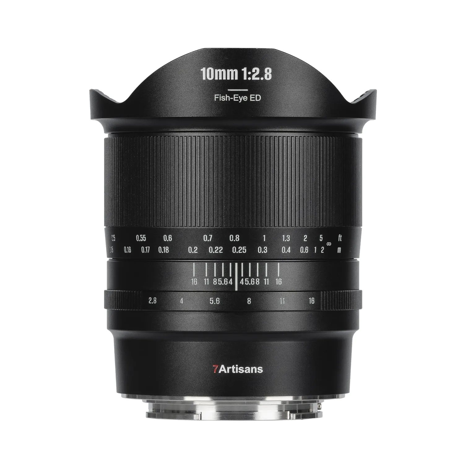 7Artisans 10mm F2.8 II Objectif Fisheye L 178°