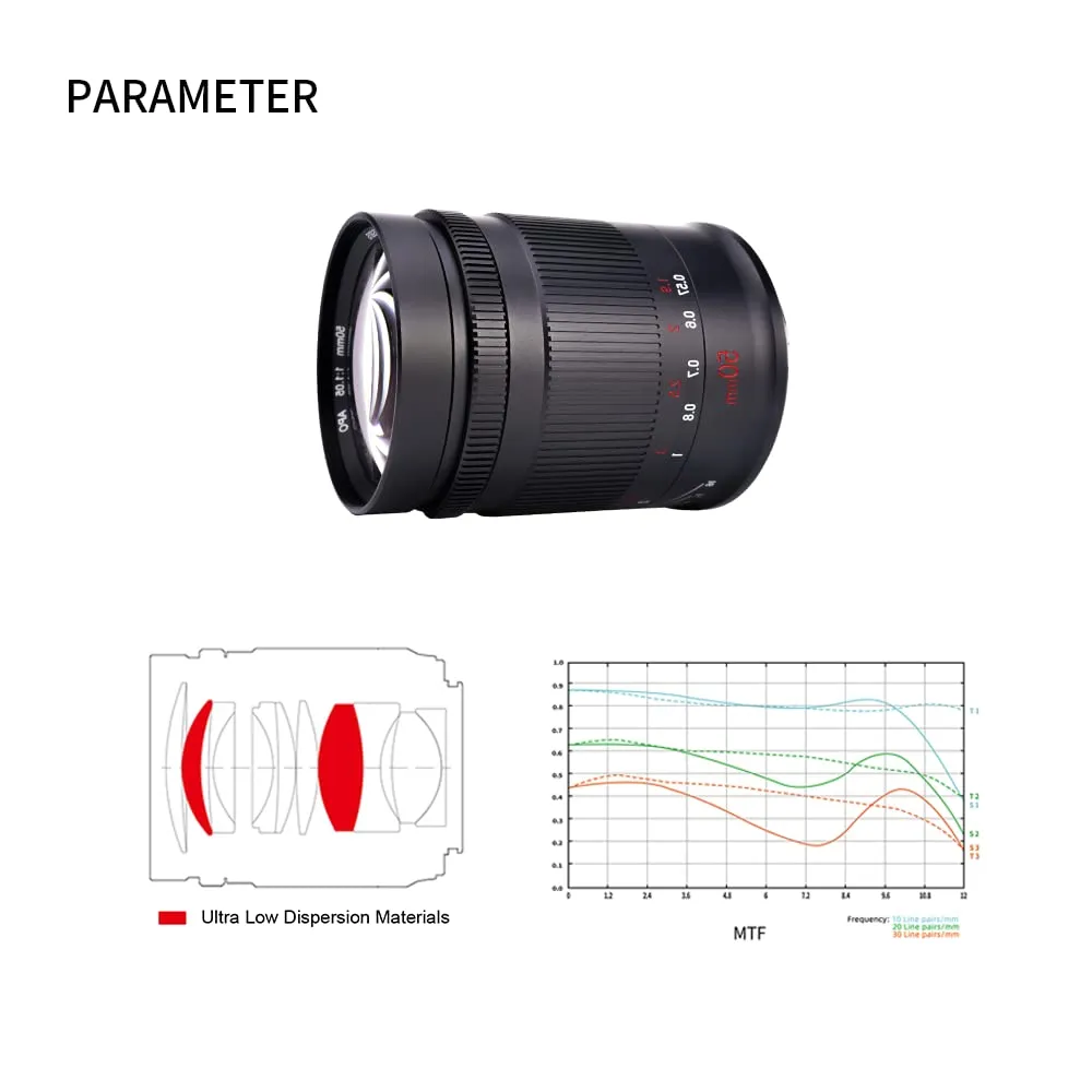 7Artisans 50mm F1.05 objectif manuel monture L grande ouverture