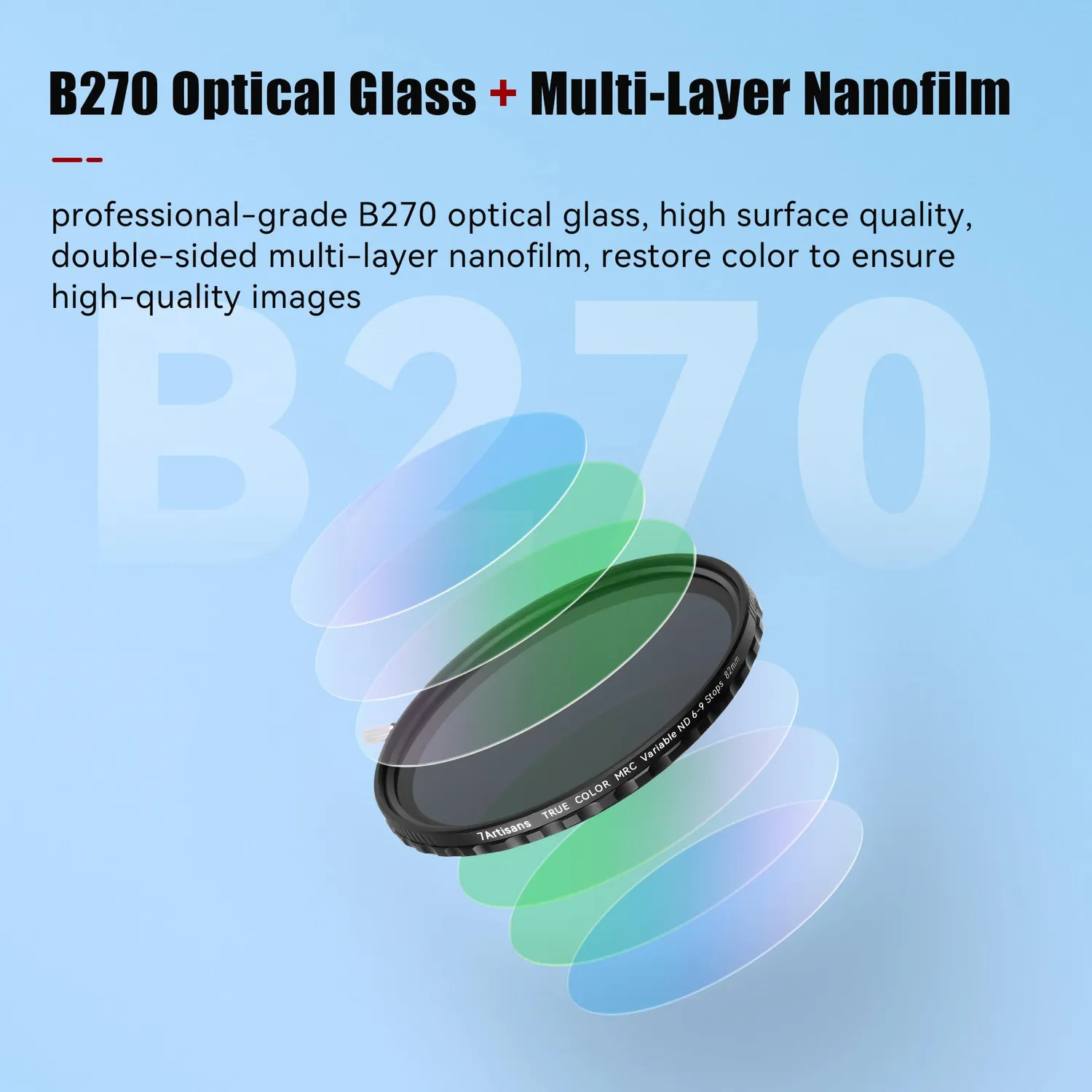 7Artisans True Color filtre VND 67mm 6-9 stops