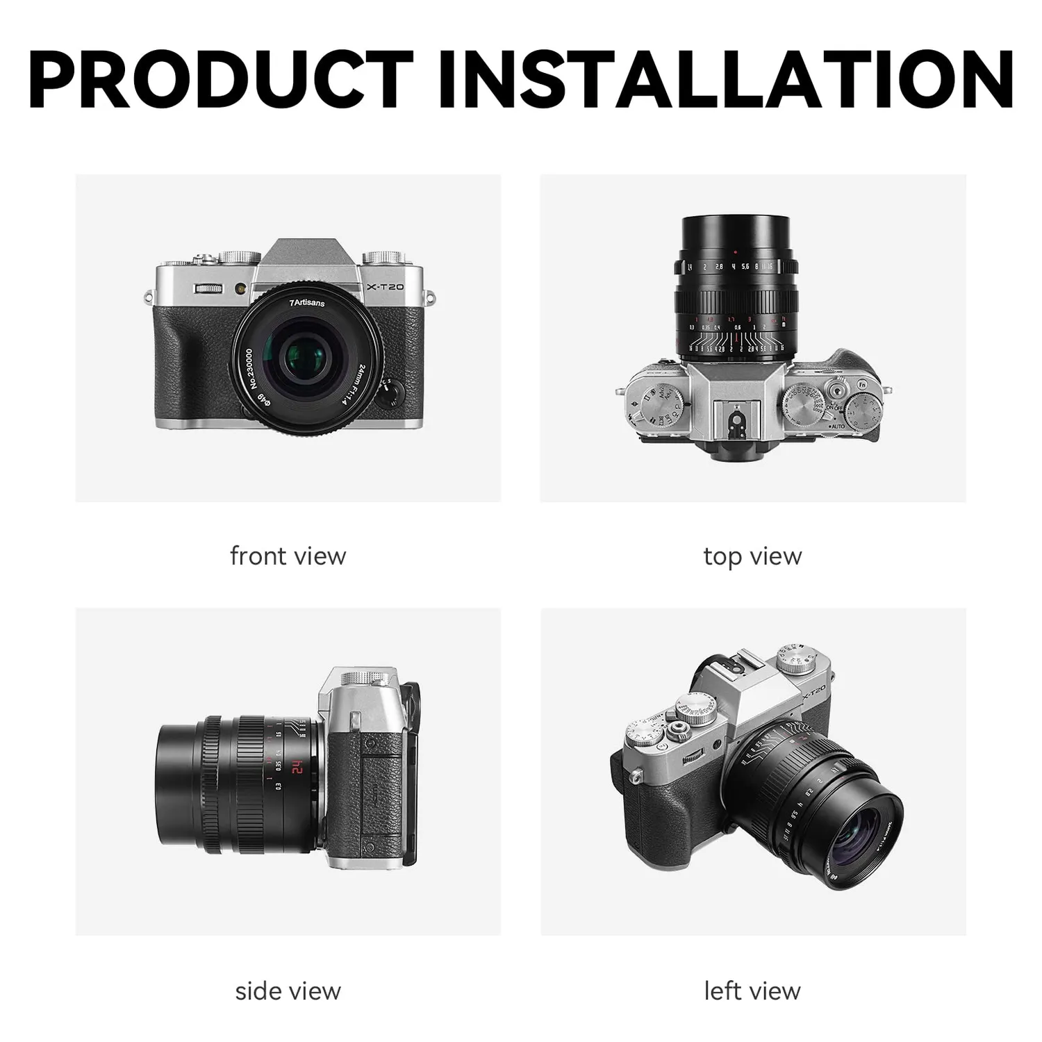 7Artisans 24mm F1.4 objectif Canon EF-M lumineux