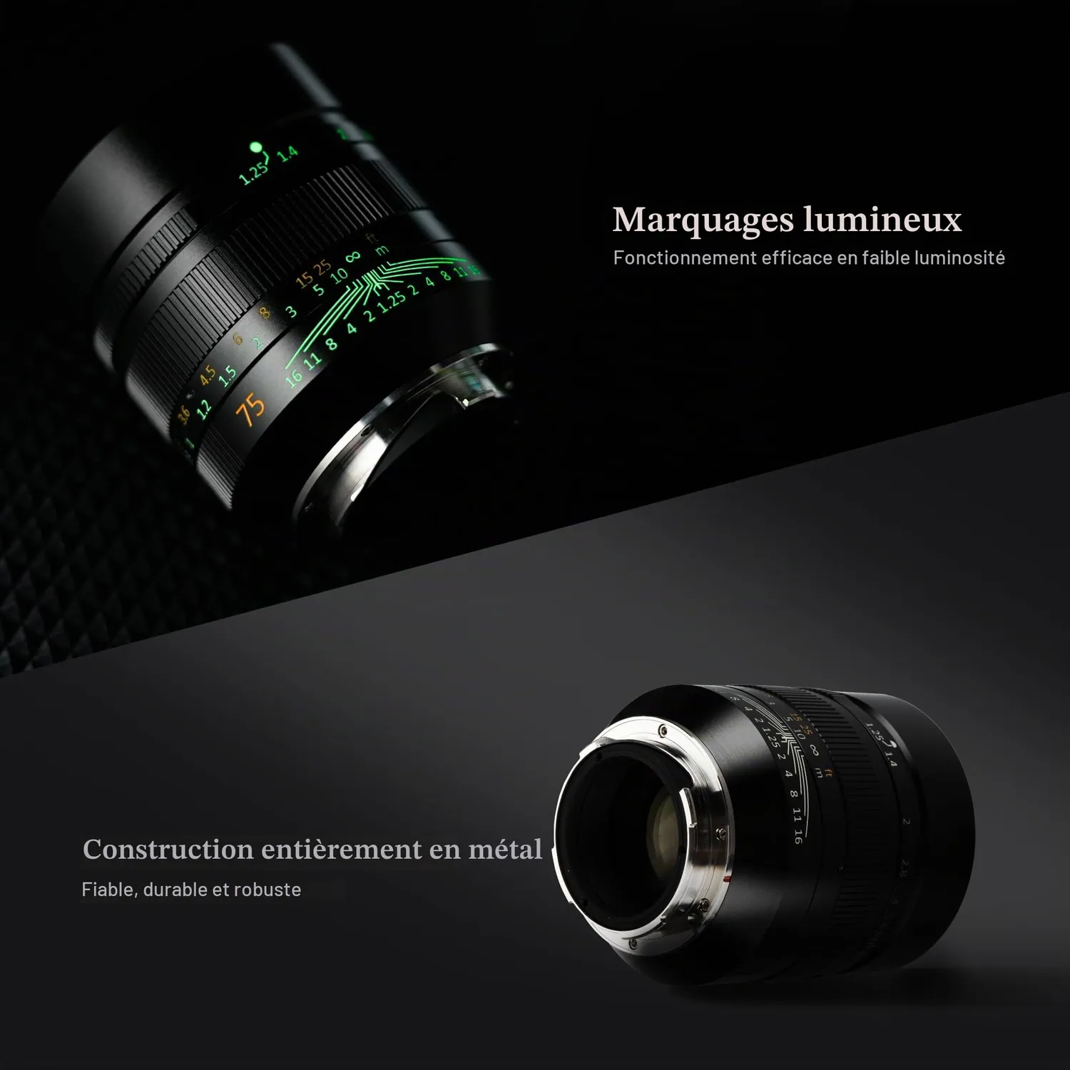 7Artisans 75mm F1.25 II objectif Leica M