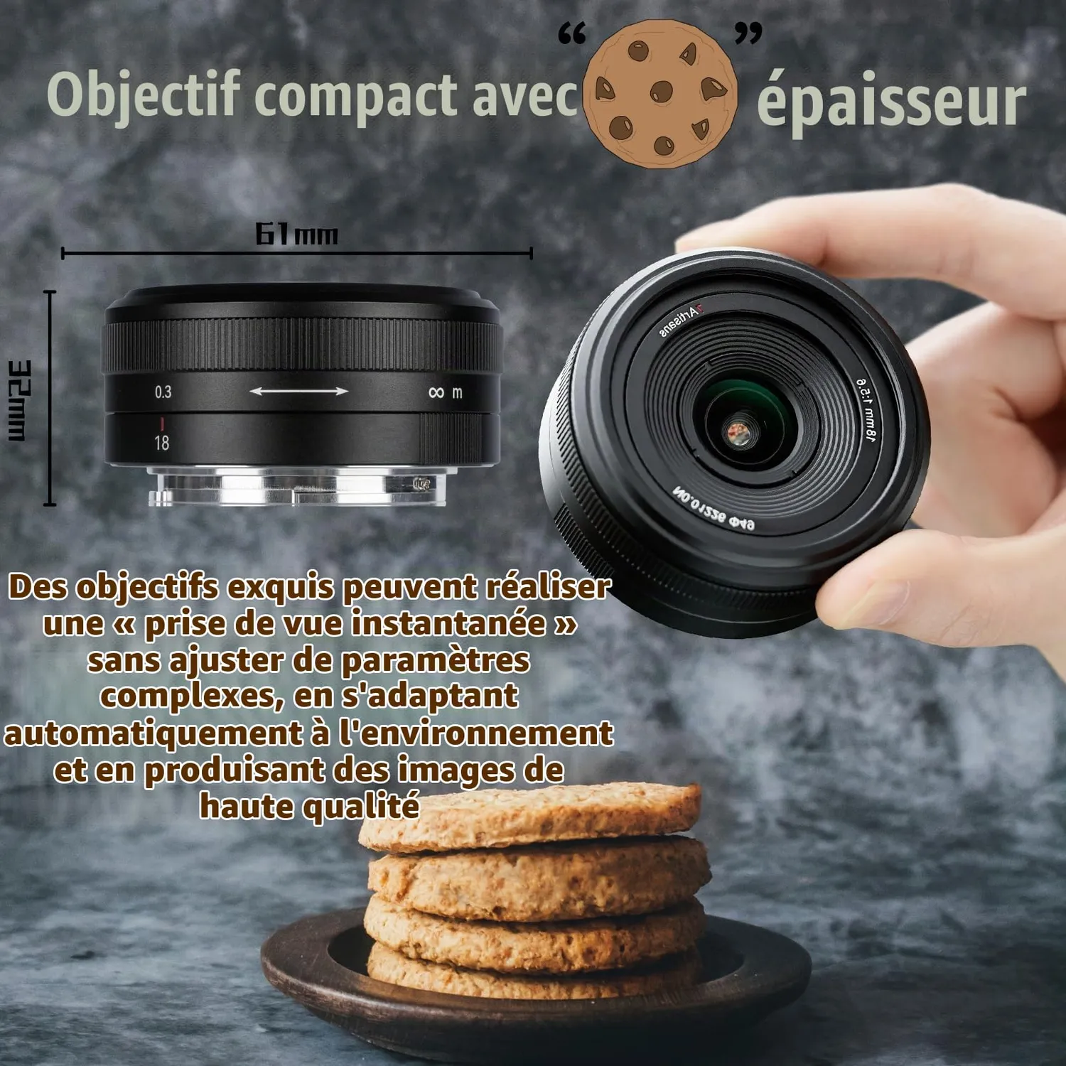 7Artisans 18mm F5.6 objectif Sony E pancake noir