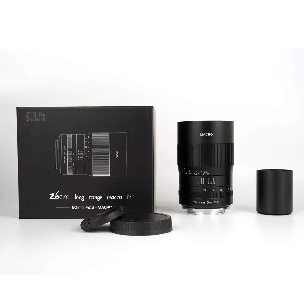 7Artisans 60mm F2.8 objectif macro APS-C monture Canon RF