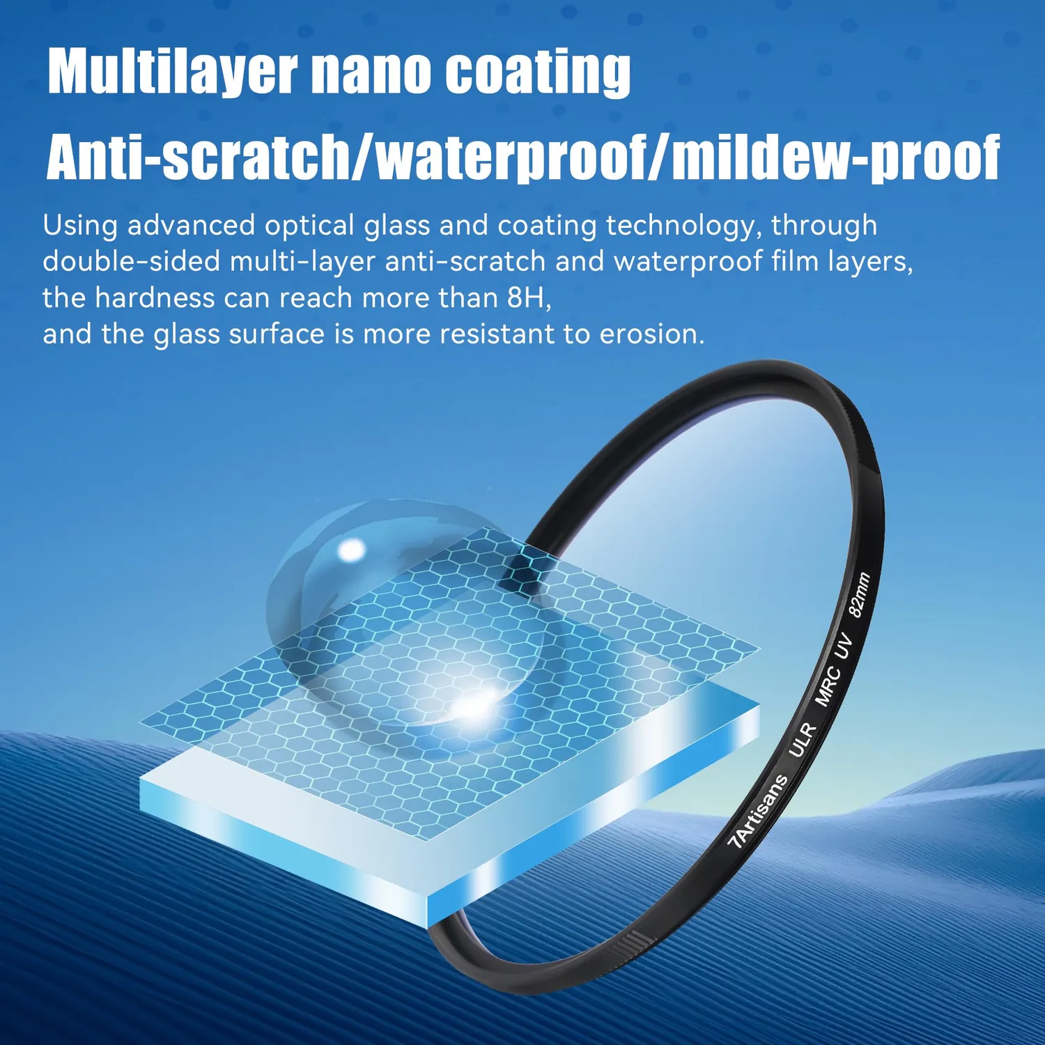 7Artisans ULR MRC UV filtre UV 82mm anti-reflet