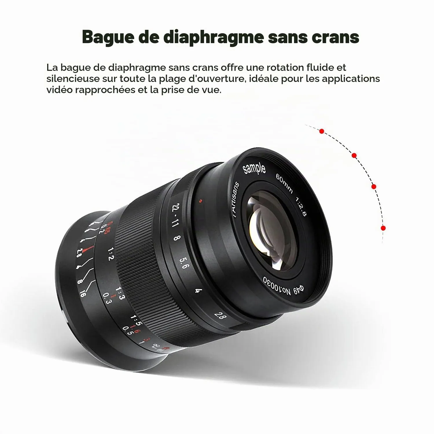 7Artisans 60mm F2.8 II objectif macro Sony E APS-C