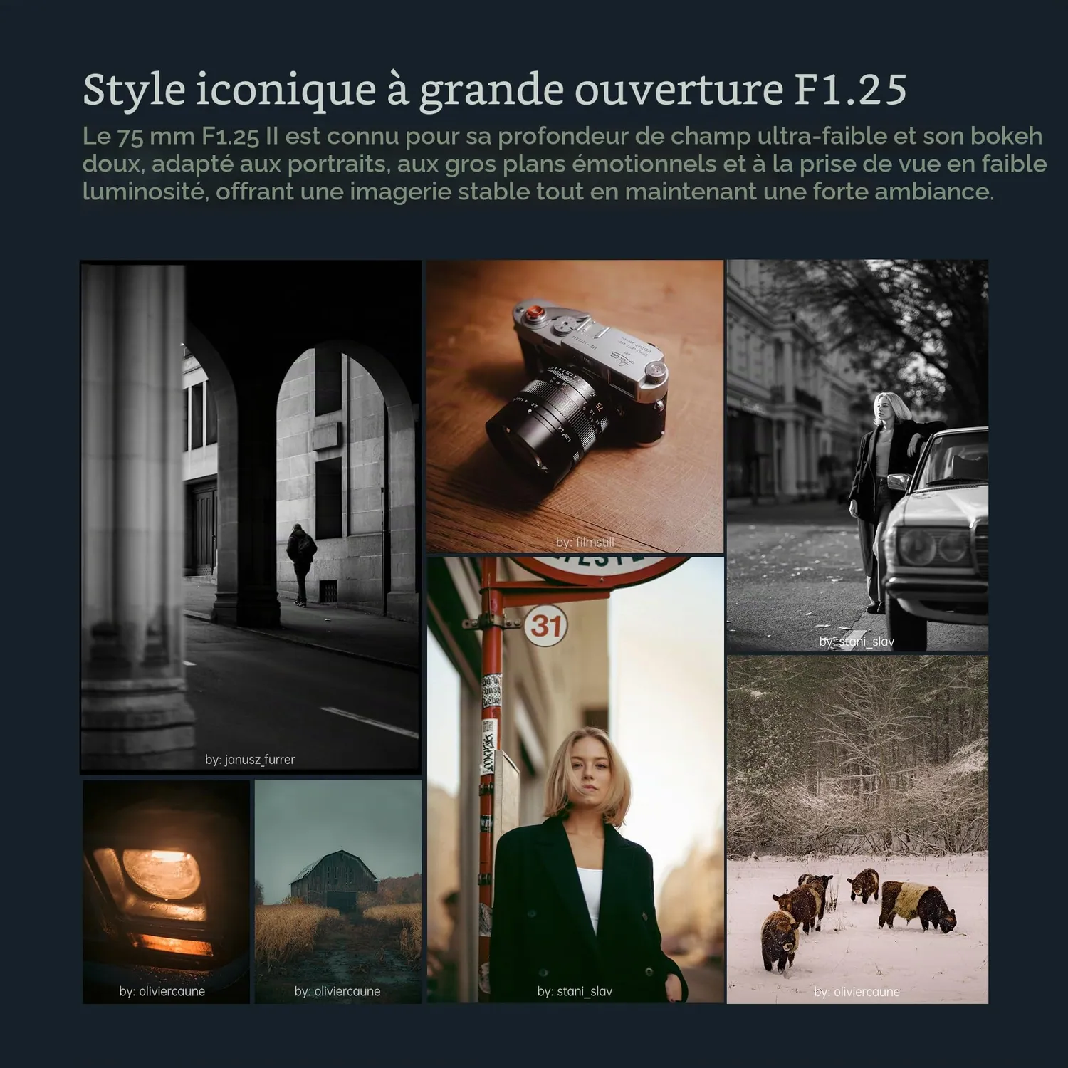 7Artisans 75mm F1.25 II objectif Leica M