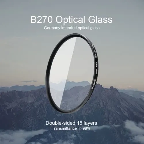 7Artisans filtre UV 49mm protection ultra-fin