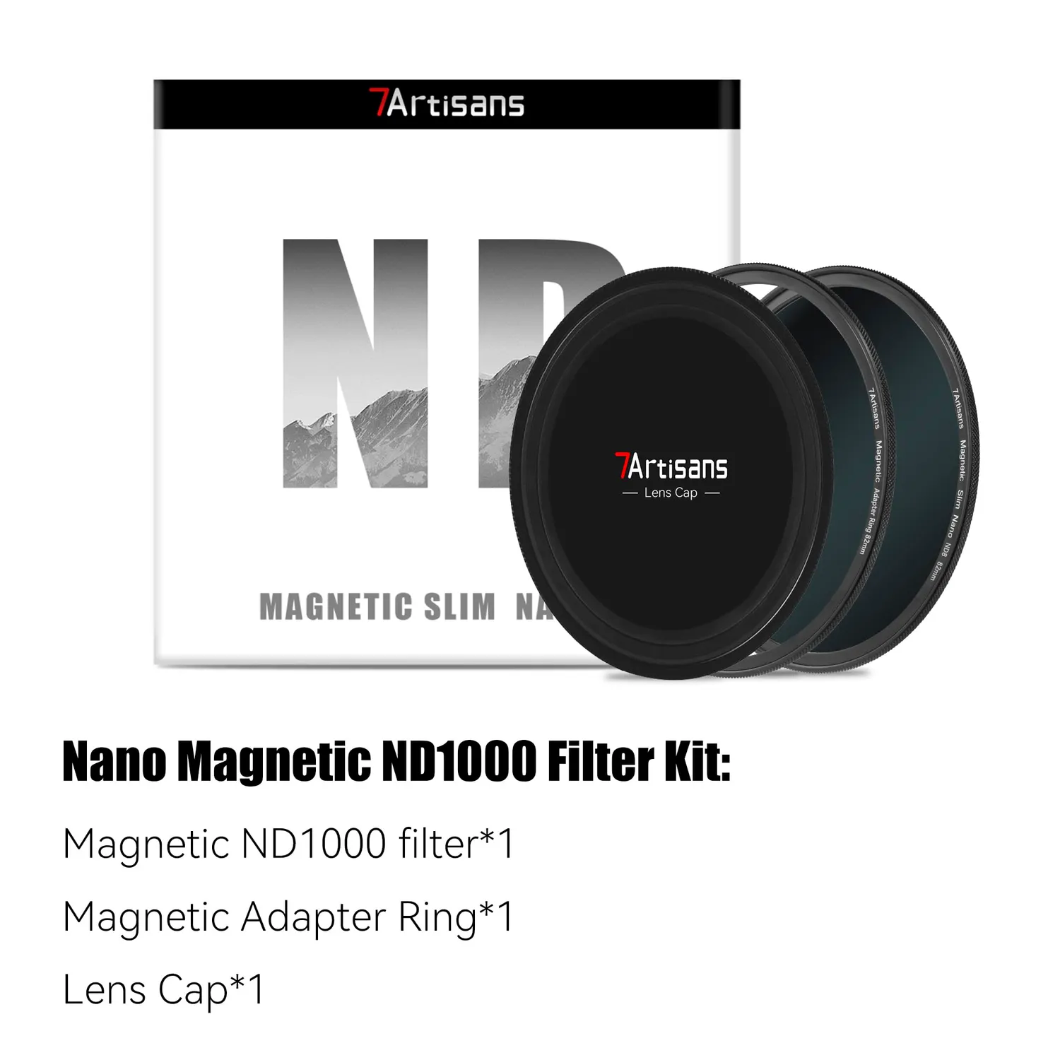7Artisans Nano 82mm ND1000 filtre magnétique gris neutre