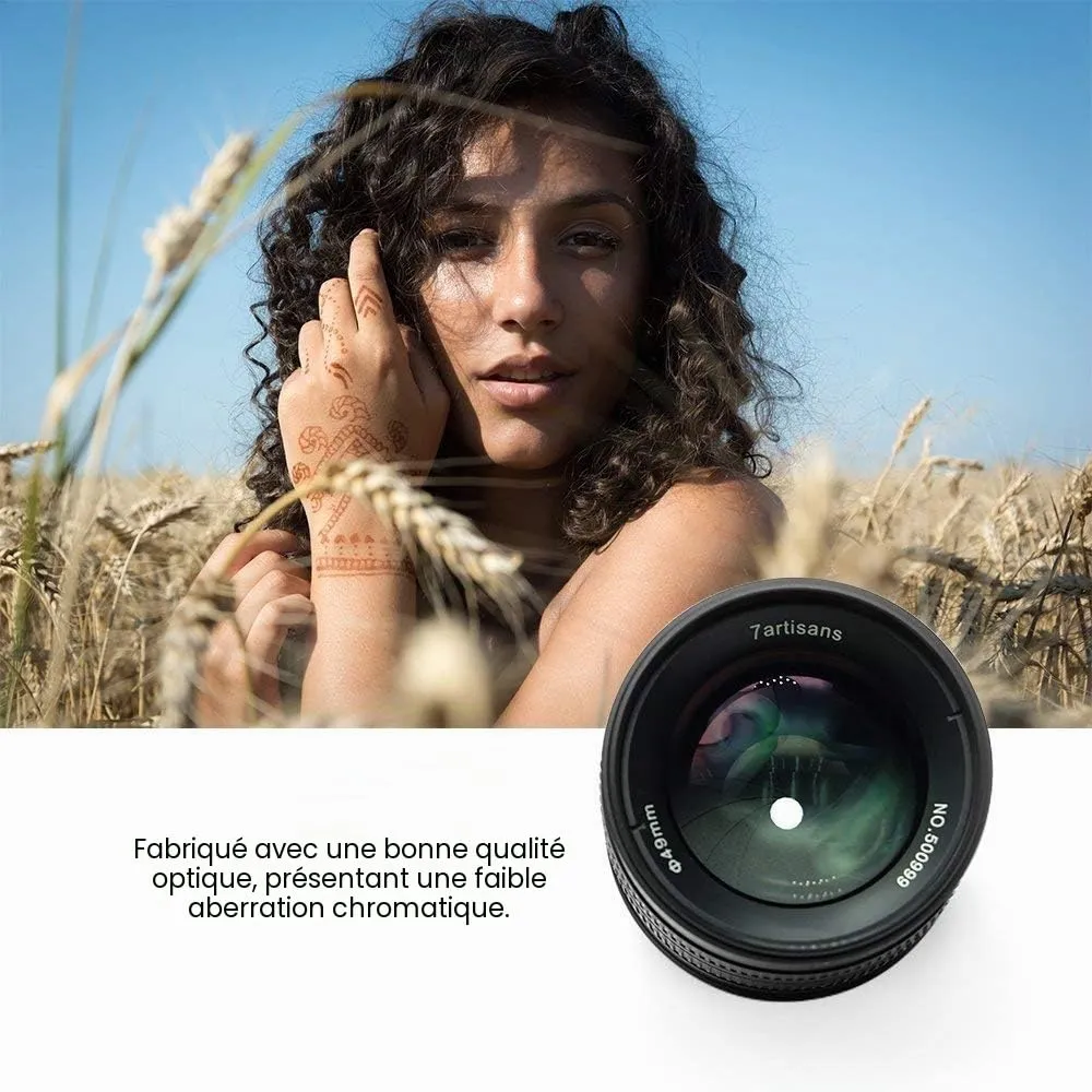 7Artisans 55mm F1.4 objectif Canon M APS-C portrait