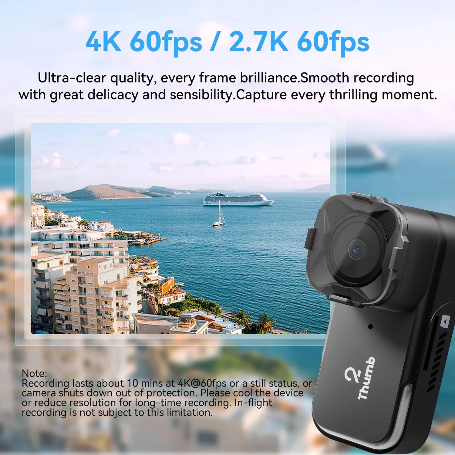 RunCam Thumb caméra action 1080p 60fps 9,8g