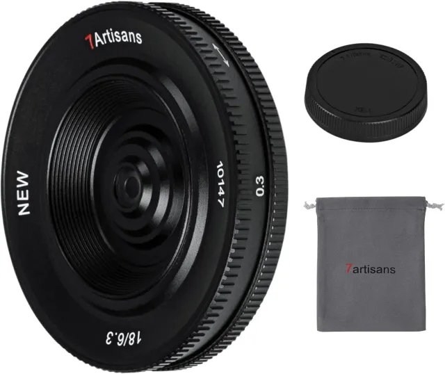 7Artisans 18mm F6.3 pancake objectif Fuji X APS-C