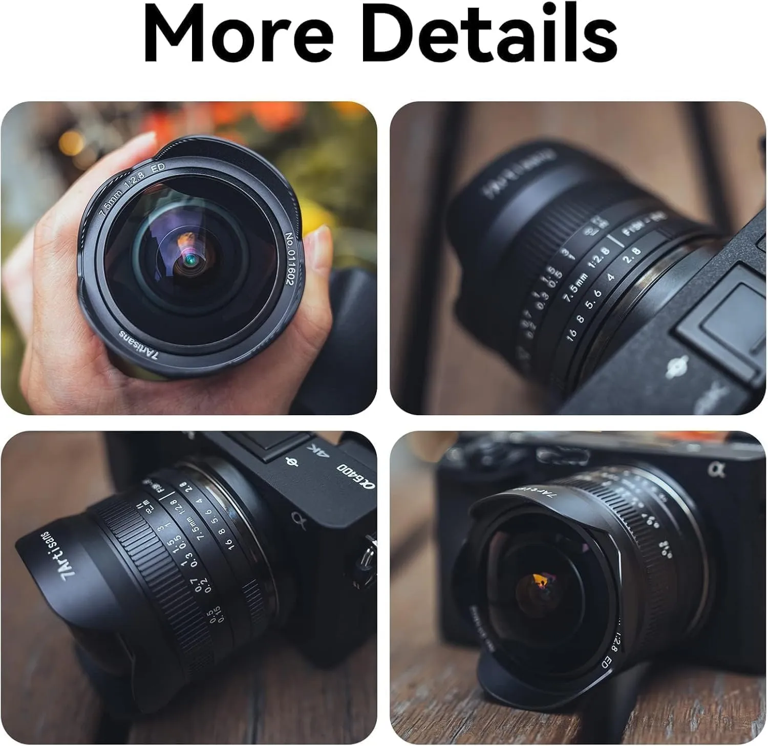 7Artisans 7.5mm F2.8 II fisheye objectif Sony E