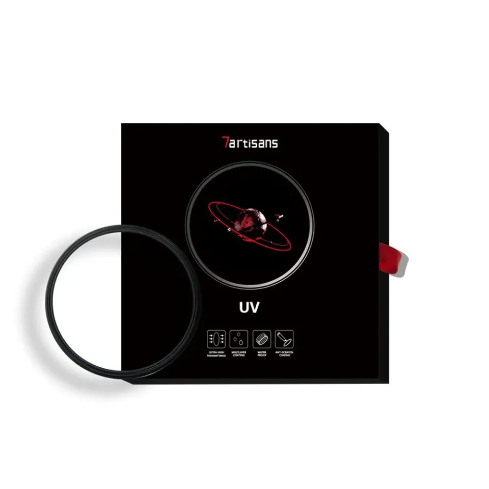 7Artisans filtre UV 49mm protection ultra-fin