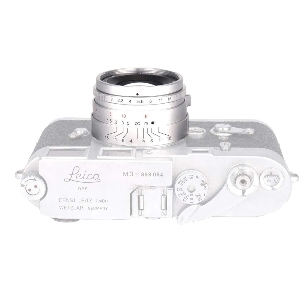 7Artisans 35mm F2.0 objectif Leica M argent focale fixe