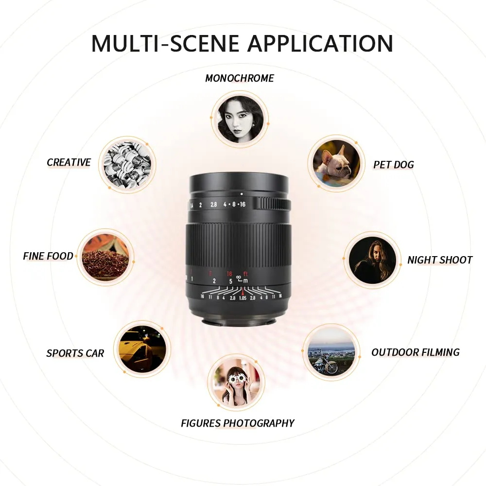 7Artisans 50mm F1.05 objectif manuel monture L grande ouverture