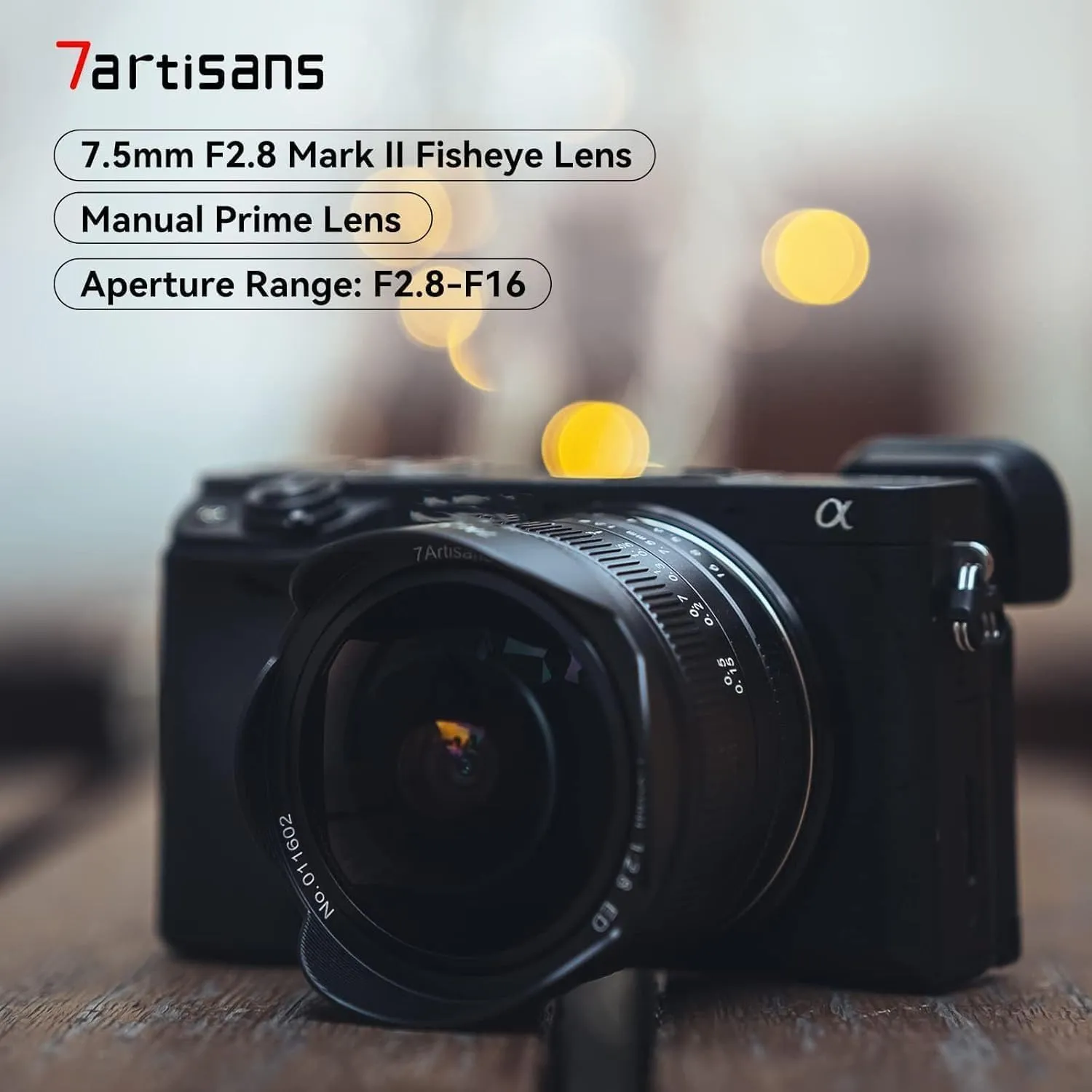 7Artisans 7.5mm F2.8 II fisheye objectif Sony E