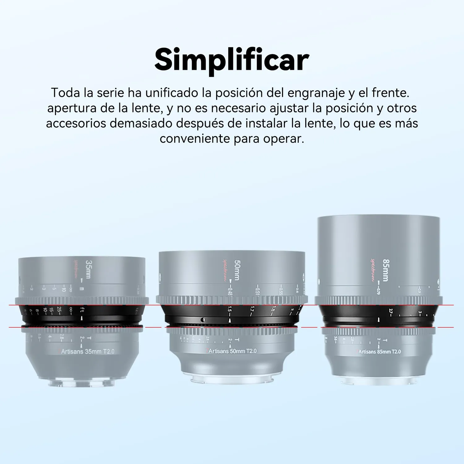 7Artisans Spectrum 35mm T2.0 objectif cinema monture L