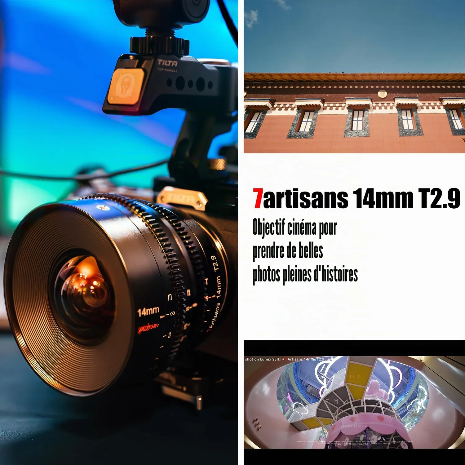 7Artisans Spectrum 14mm T2.9 objectif cinéma Canon RF ultra large