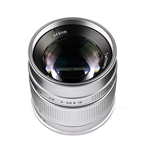 7Artisans 55mm F1.4 objectif Sony E argent manuel
