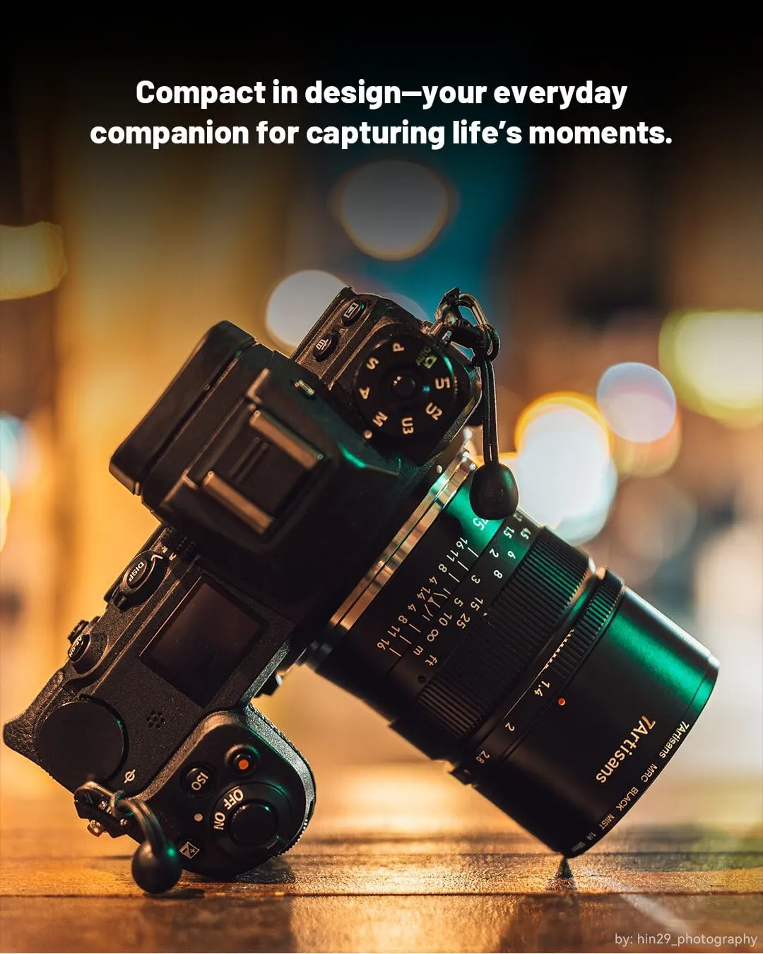 7Artisans 75mm F1.4 objectif monture Z portrait