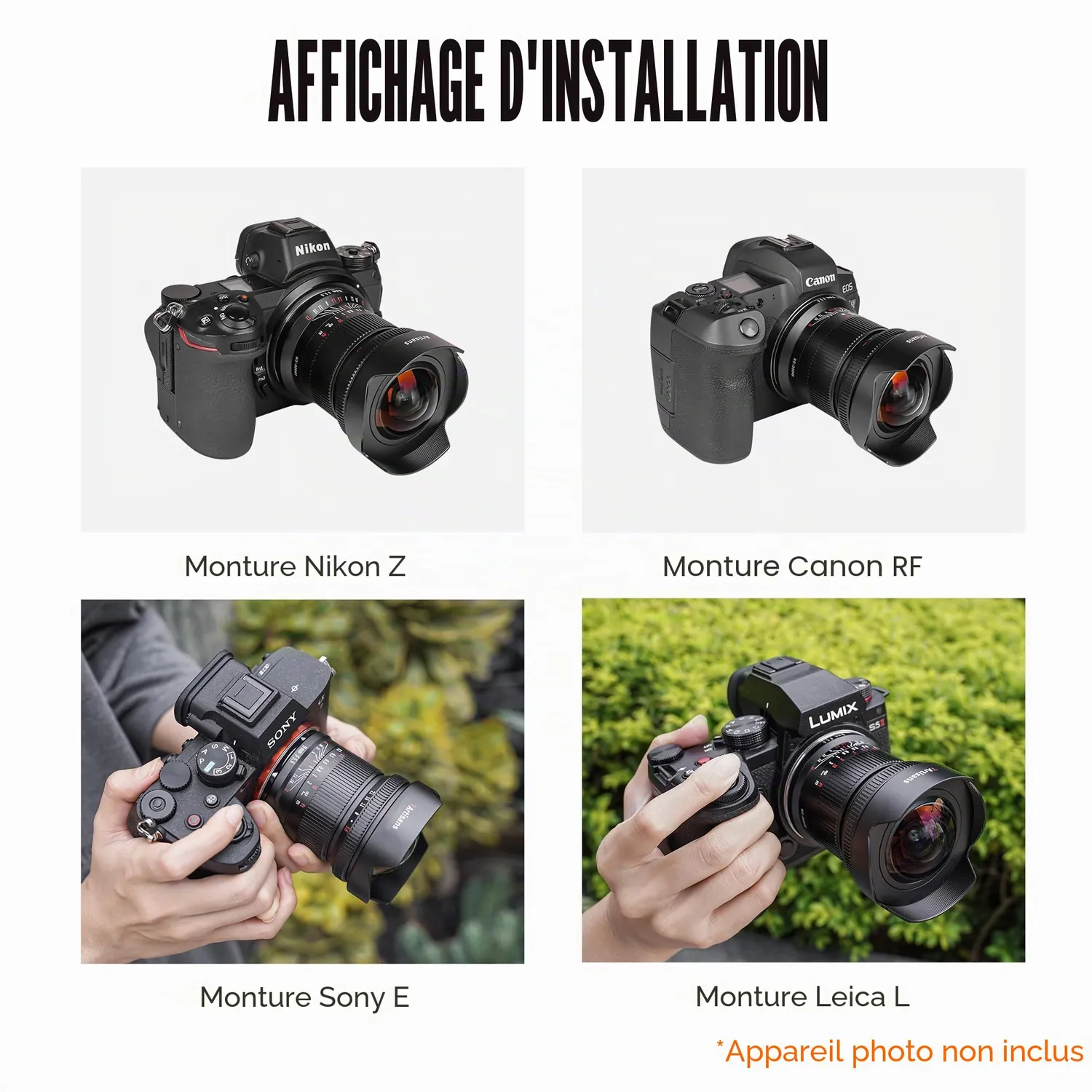 7Artisans 9mm F5.6 objectif monture Canon RF ultra grand-angle