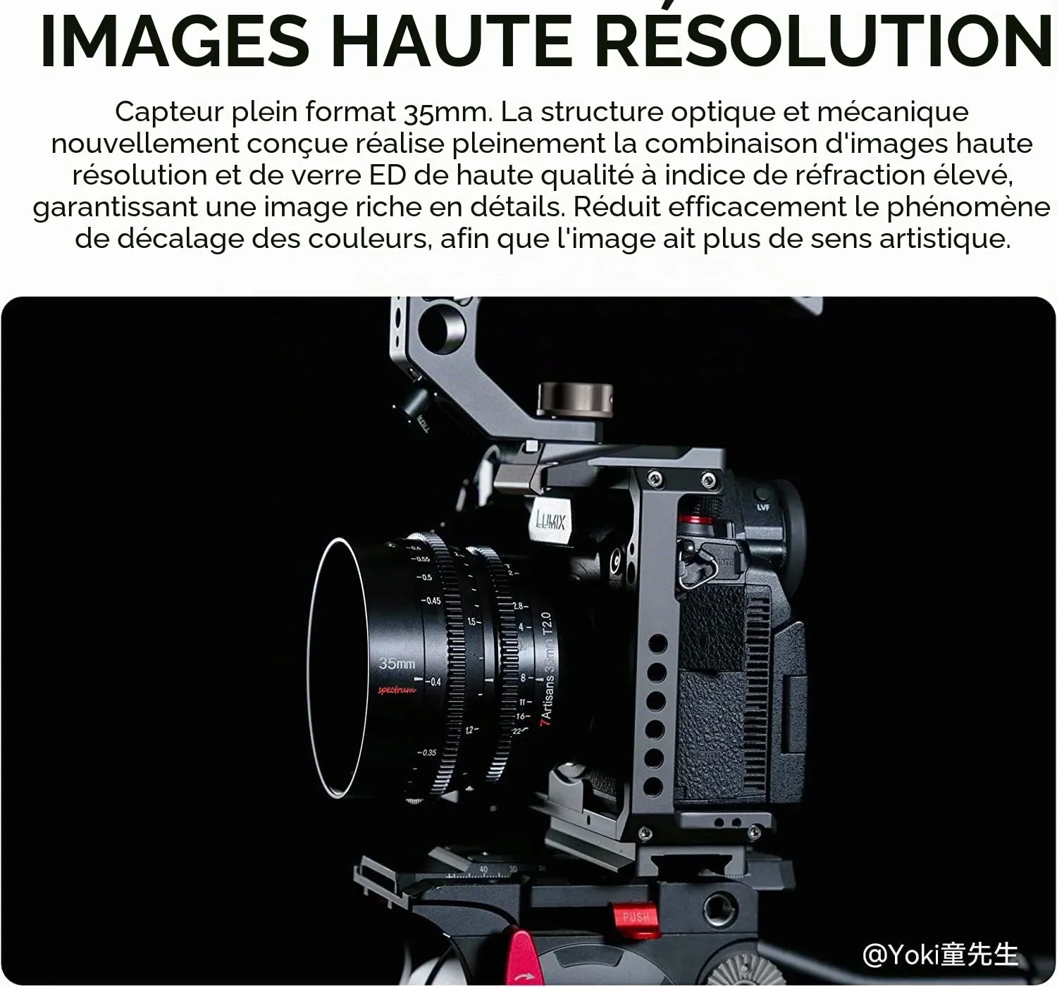 7Artisans Cine 35mm T2.0 objectif cinéma Sony E plein format