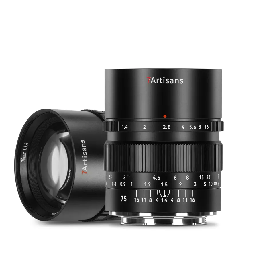 7Artisans 75mm F1.4 objectif portrait Sony E plein format